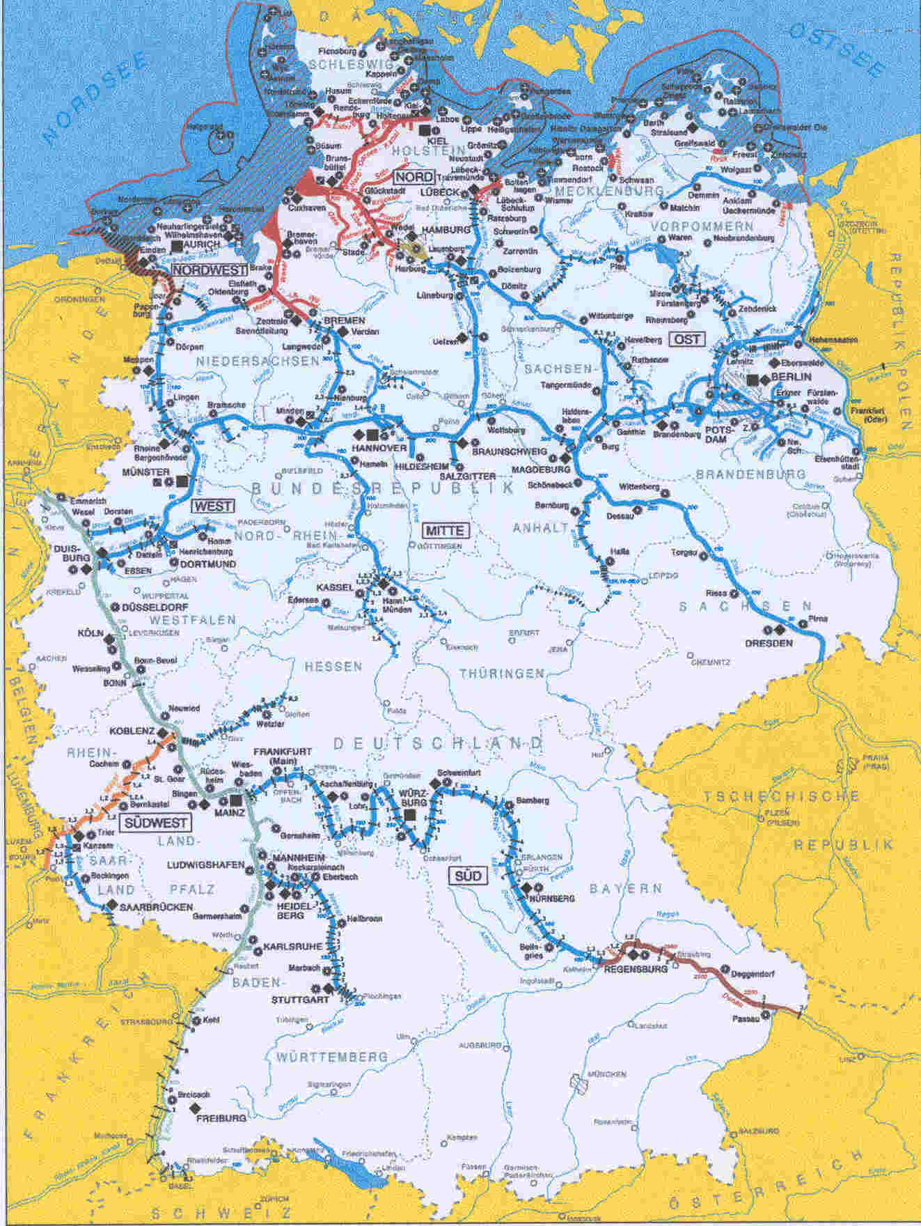 Deutsche Wasserstra&szlig;en als PDF herunterladen. Gr&ouml;&szlig;e 3,5 MB